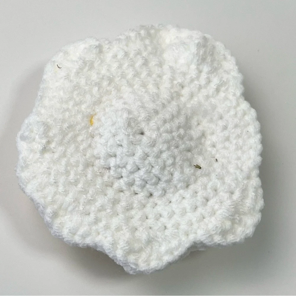 Cat Toy Handmade Fried Egg Catnip Crochet Toy